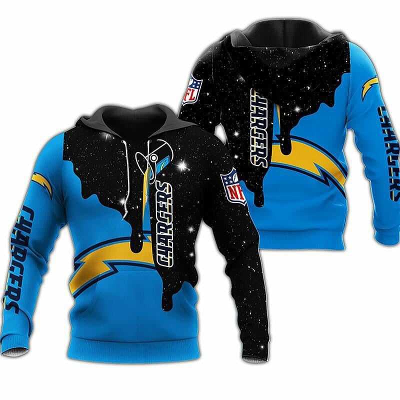 Sport-Team Los Angeles Chargers Blue Black Pullover Hoodie V11 Aop Shirt