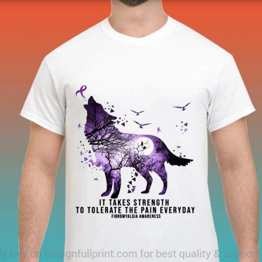 Wolf Fibromyalgia Awareness Ultra Co …