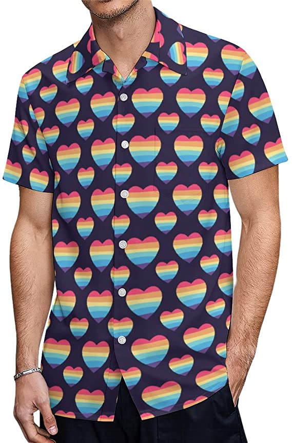 Gay Hawaiian Shirts, Gay Pride Hawaiian Shirt, Hawaiian Shirts For Women, Pride Hawaii Shirt