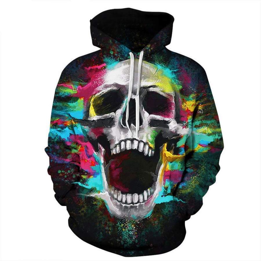 Colorful Int Skull Hoodies