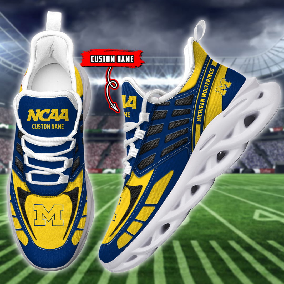 Michigan Wolverines Max Soul Shoes Sneakers For Men And Women 439