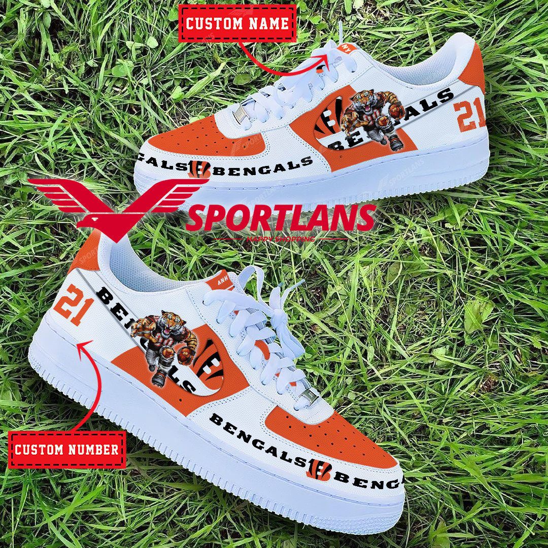 Cincinnati Bengals NFL Personalized Air Force 1 Shoes TMAir Force 1