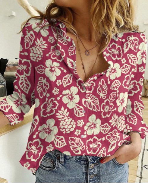 Love Hawaii -Zcl159 Linen Shirt Qdh