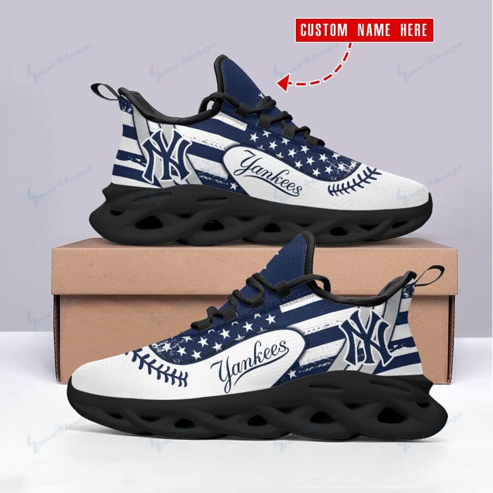 New York Yankees Personalized Clunky Sneaker Max Soul Shoes Ver 9