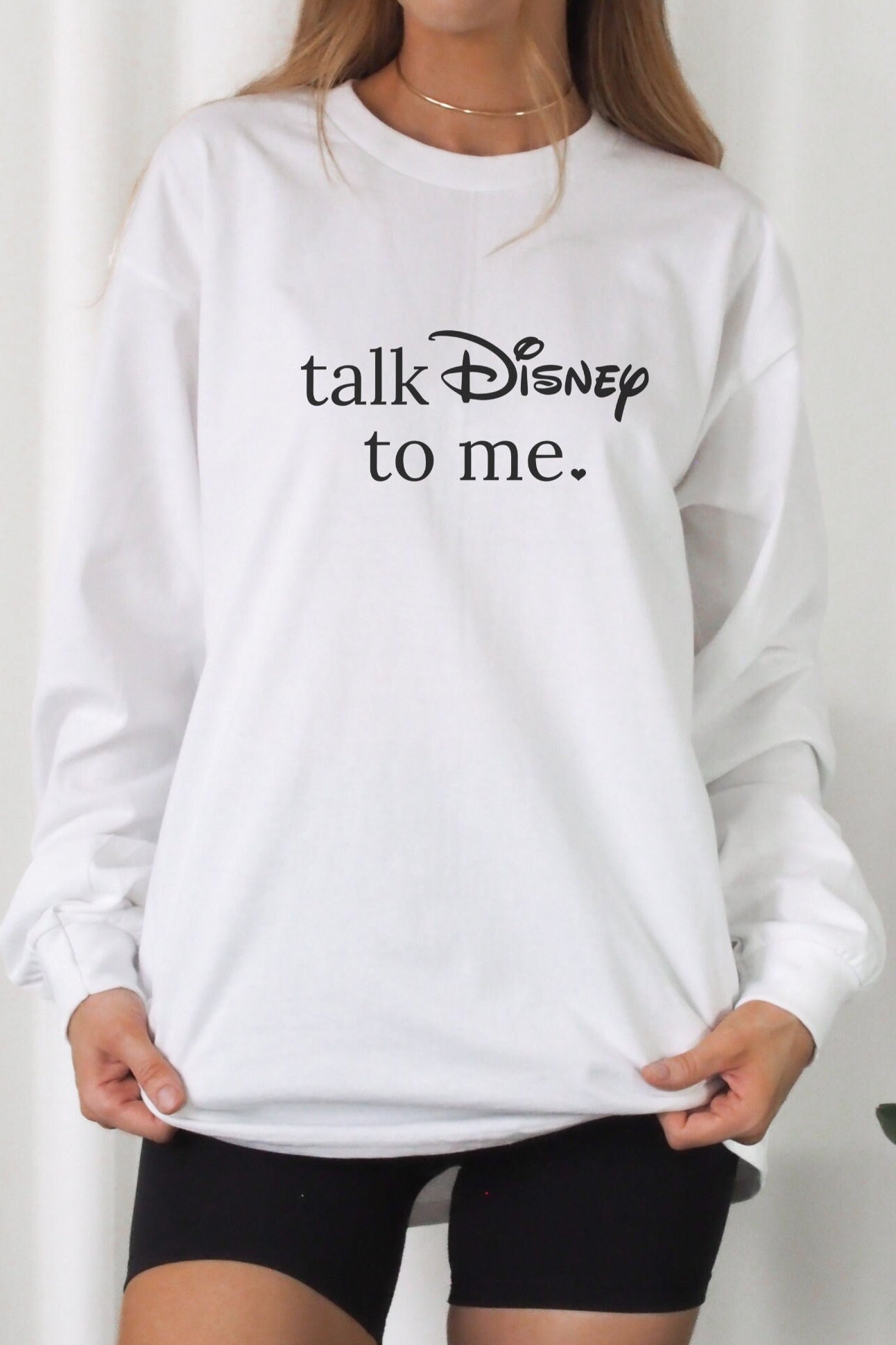 Talk Disney To Me Long Sleeve, Disney Gift, Disney Mom, Disneyland Vacation, Disneyworld Vacation, Matching Disney Shirts, Family Disney