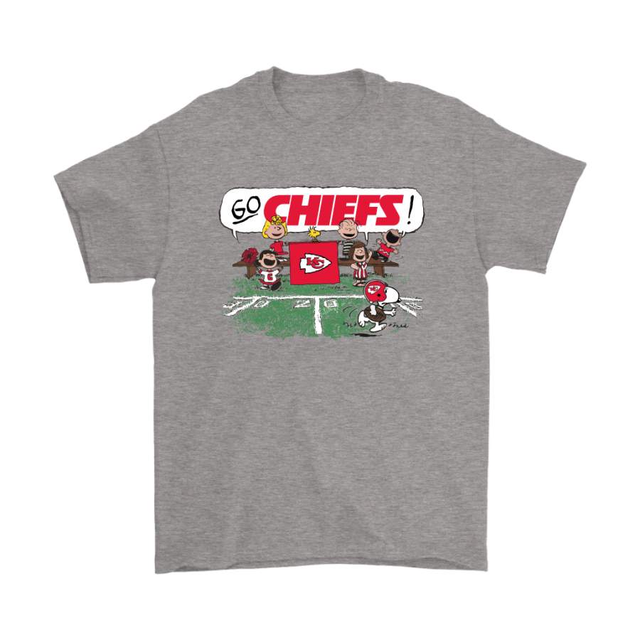 The Peanuts Cheering Go Snoopy Kansas City Chiefs Shirts