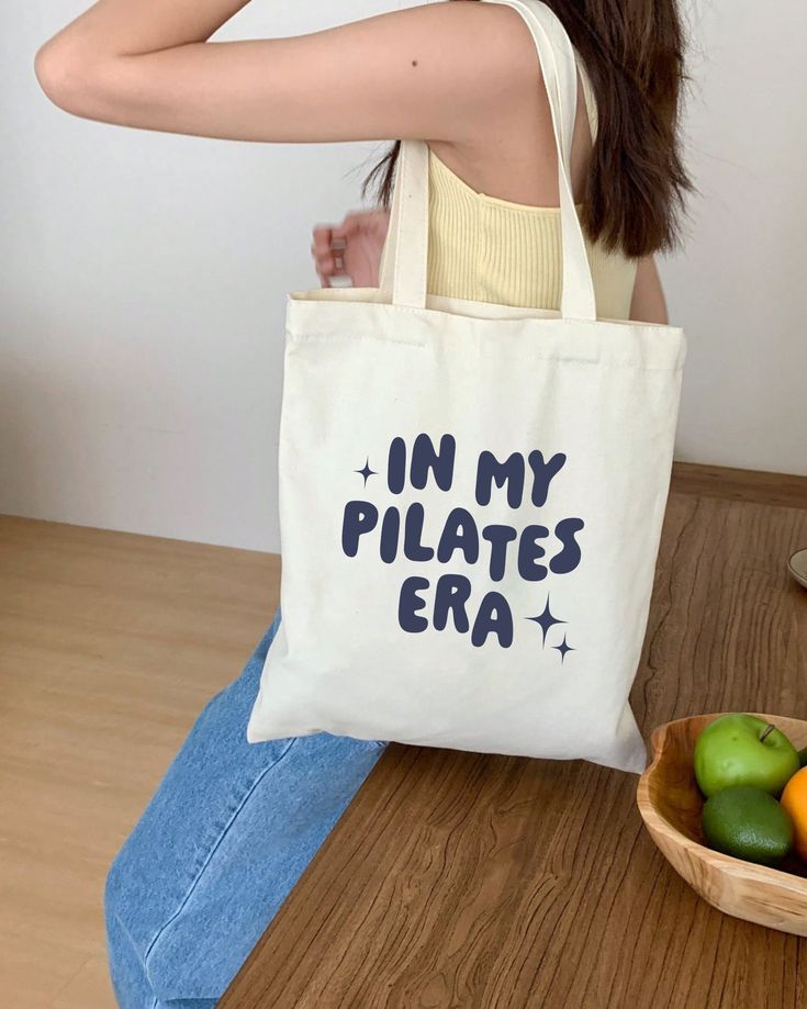 Pilates Tote Bag, Canvas Tote Bag, Pilates Canvas Tote Bag, Pilates Shopping Tote Bag, Pilates Gift, Best Tote Bags Ideas, Cute Tote Bags Ideas, Tote Bag Design Ideas, Girls Tote Bag, Best Canvas Tote Bags Ideas