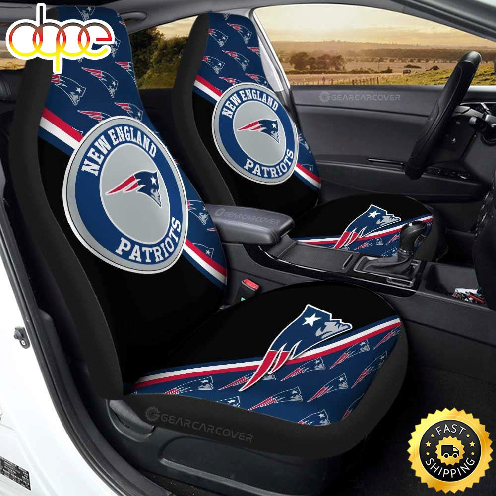 New England Patriots Customized Car Seat Cover Set For Fans CSC770