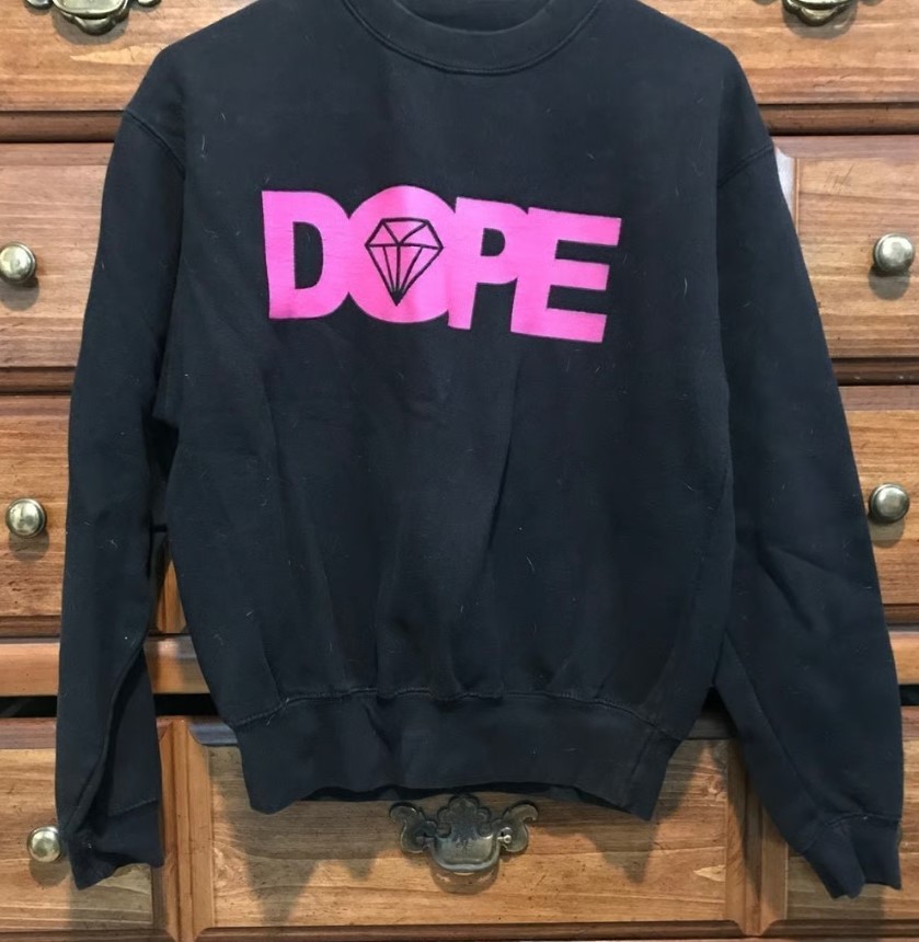 Closet Cleanout Diamond DOPE Sweatshirt Outfit