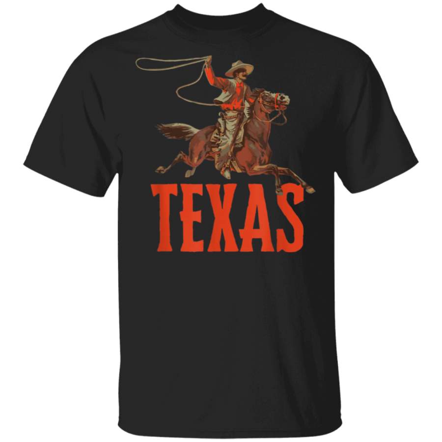 Texas Retro Roping Cowboy Vintage Graphic TShirt Dallas Cowboys T Shirt