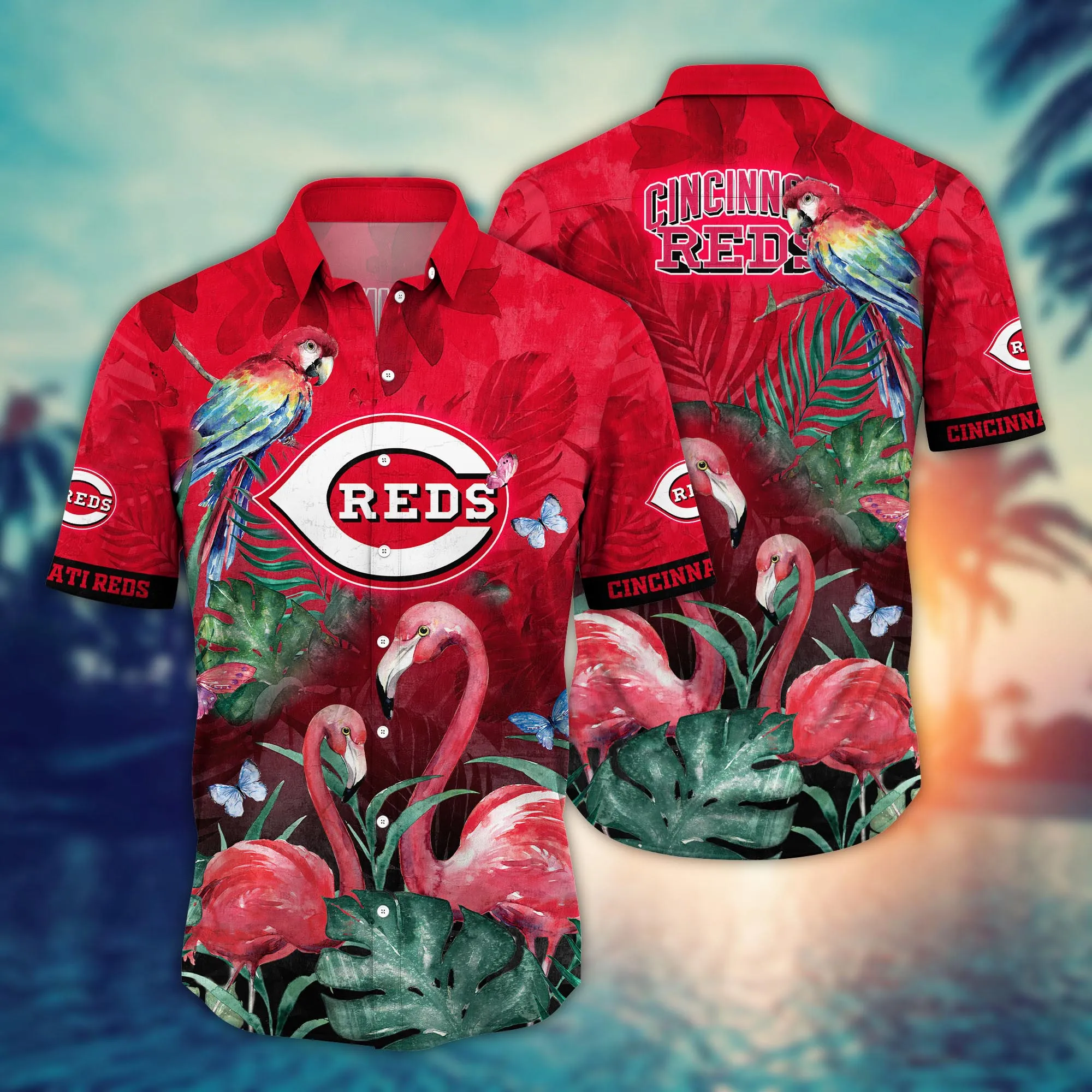 Cincinnati Reds Mlb Hawaiian Shirt Road Trips Aloha Shirt