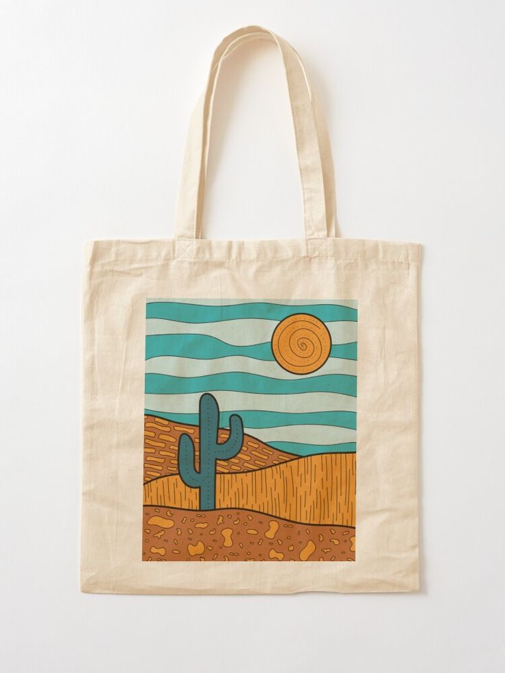 Abstract desert landscape, Best Tote Bags Ideas, Cute Tote Bags Ideas, Tote Bag Design Ideas, Girls Tote Bag, Best Canvas Tote Bags Ideas