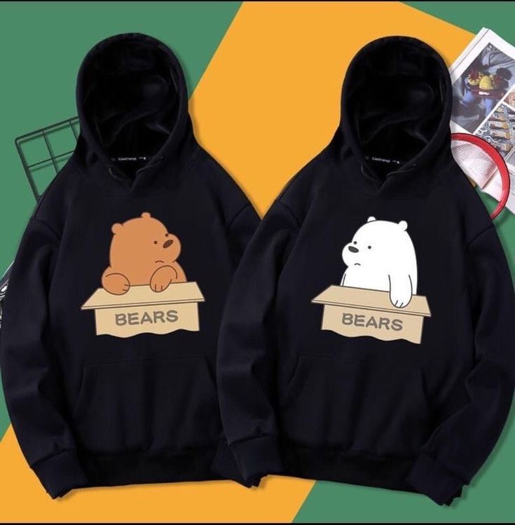 We Bare Bears Couple Hoodie, Best Fr …