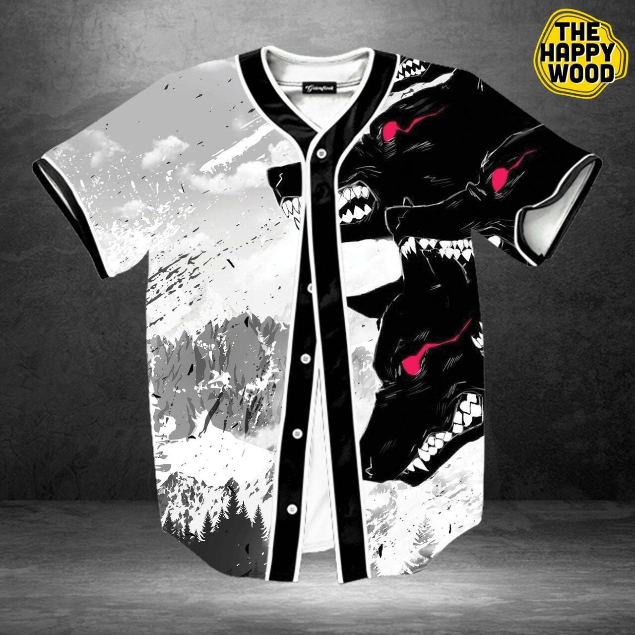 Strong Wolves Baseball Jersey Shirt