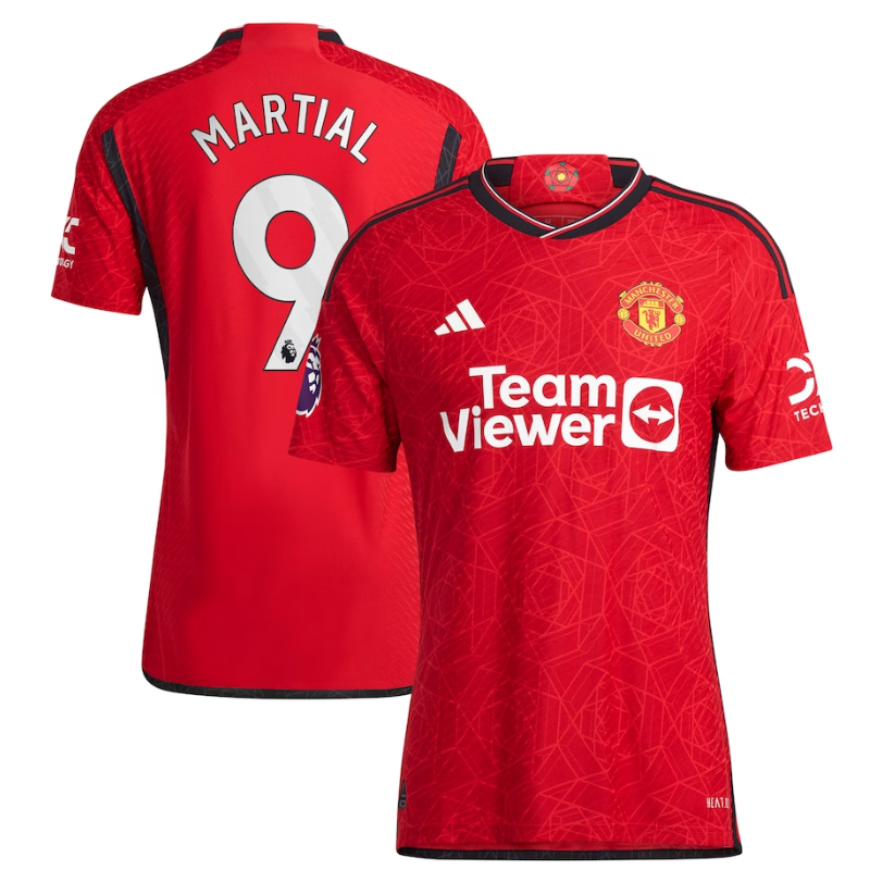 Anthony Martial Manchester United Adidas 2023/24 Home Player Jersey – Red