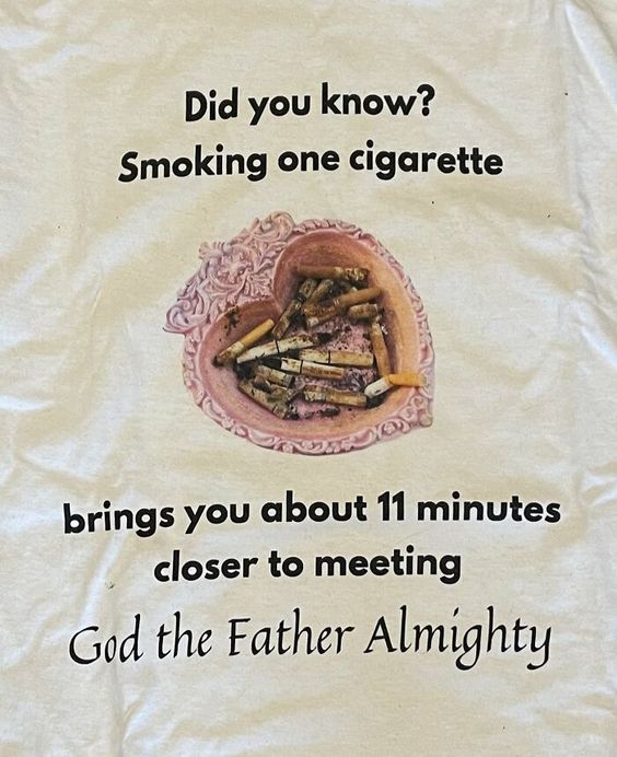 Did you Know? Smoking One Cigarette Tshirt