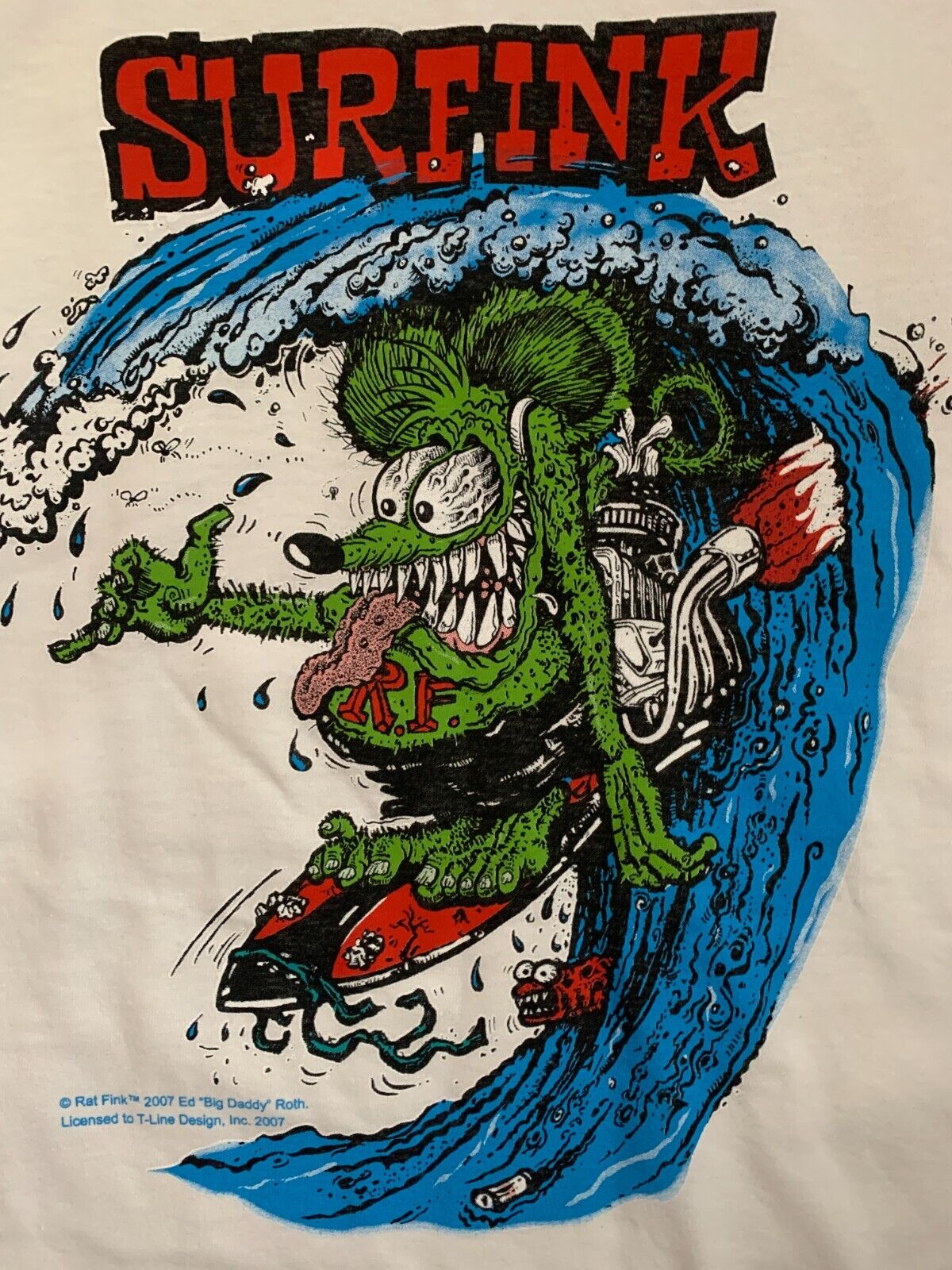 Vintage Rat Fink Big Daddy Ed Roth Surfink Shirt Outfit