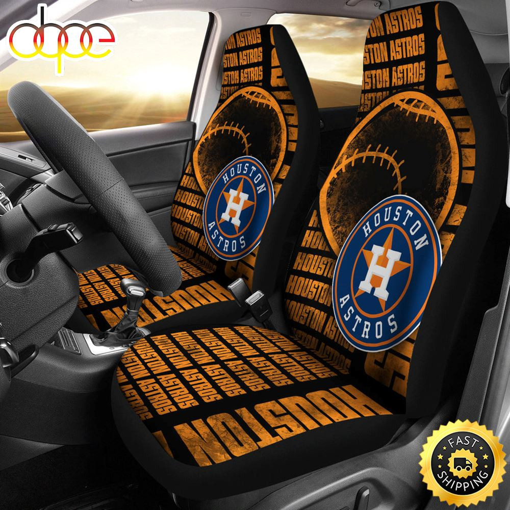 Gorgeous The Victory Houston Astros Car Seat Cover Set CSC9719