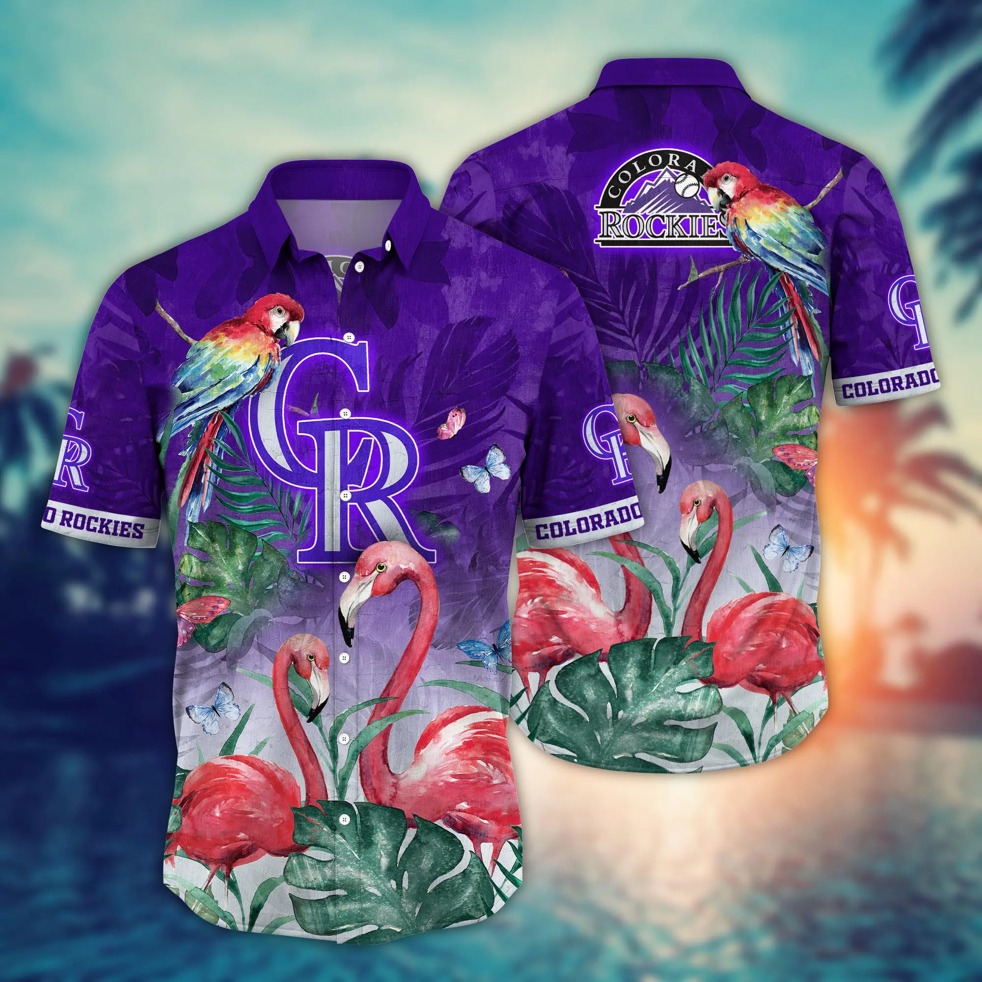 Colorado Rockies Mlb Hawaiian Shirt Sunsets Aloha Shirt