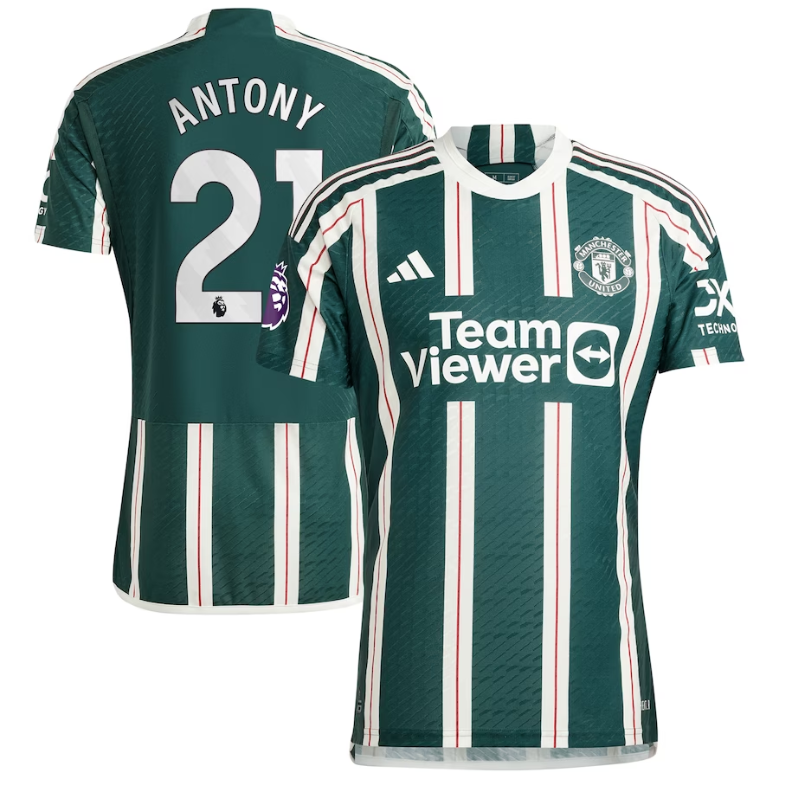 Antony Manchester United Adidas 2023/24 Away Player Jersey – Green