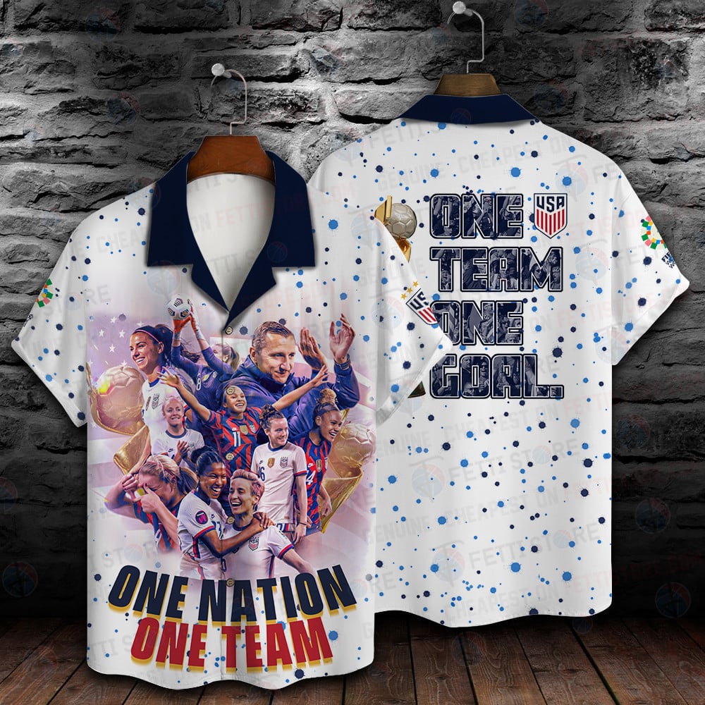 Uswnt Women 2023 Home 3D Print Hawaiian Shirt Shuswc