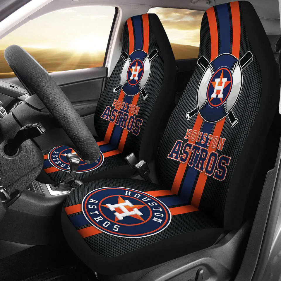 Houston Astros Lover Car Seat Cover Set For Fan Gifts For Fan Gifts CSC3736