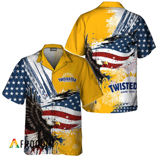 Twisted Tea Fourth Of July Eagle Hawaiian Shirt