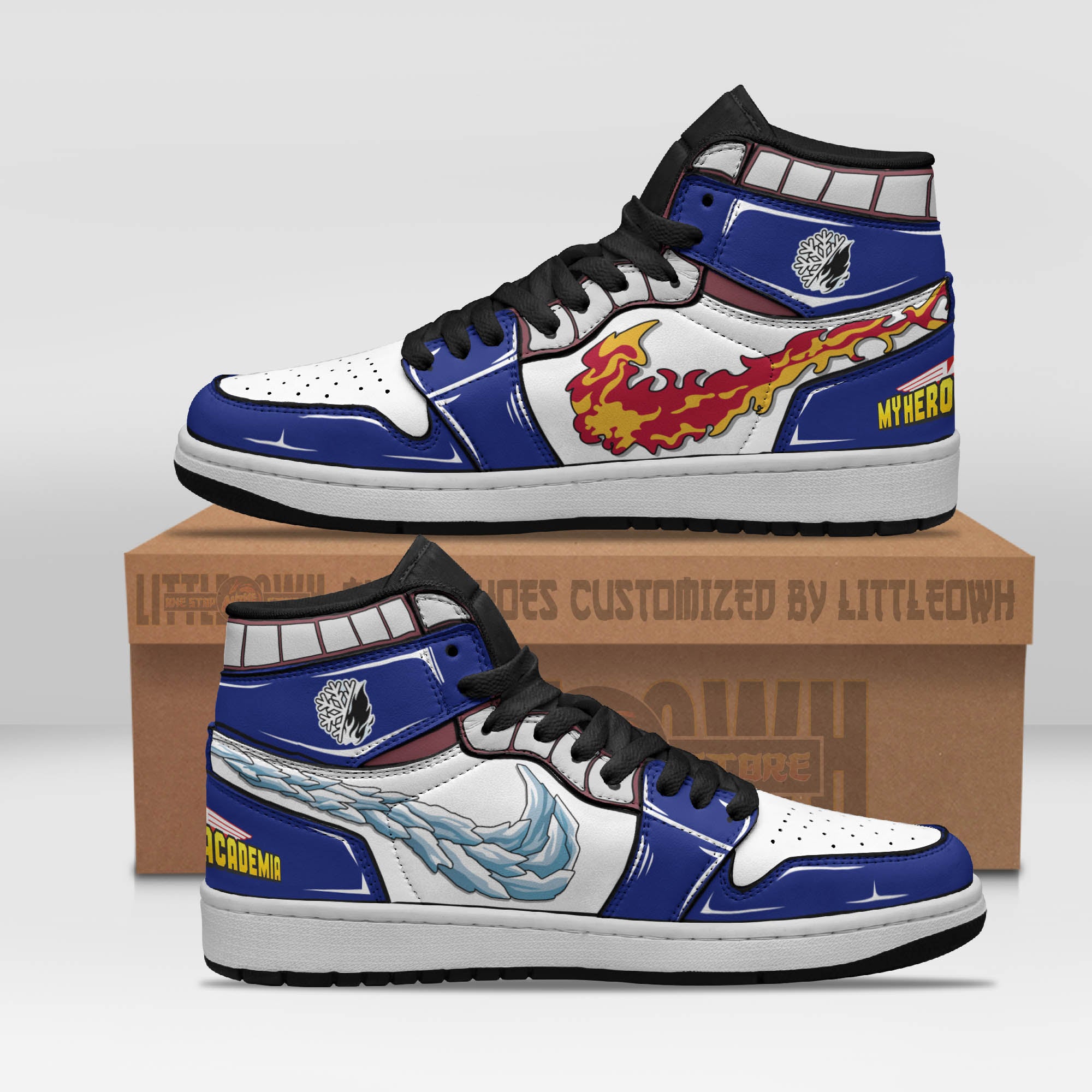 Shoto Todoroki Shoes Custom My Hero Academia Anime Jd Sneakers