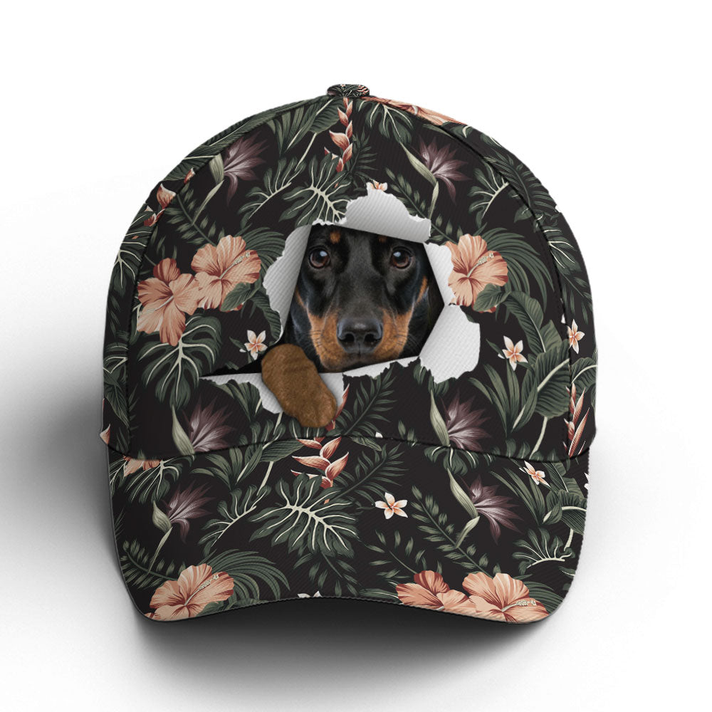 Dachshund Tropical Hawaiian Baseball Cap Coolspod