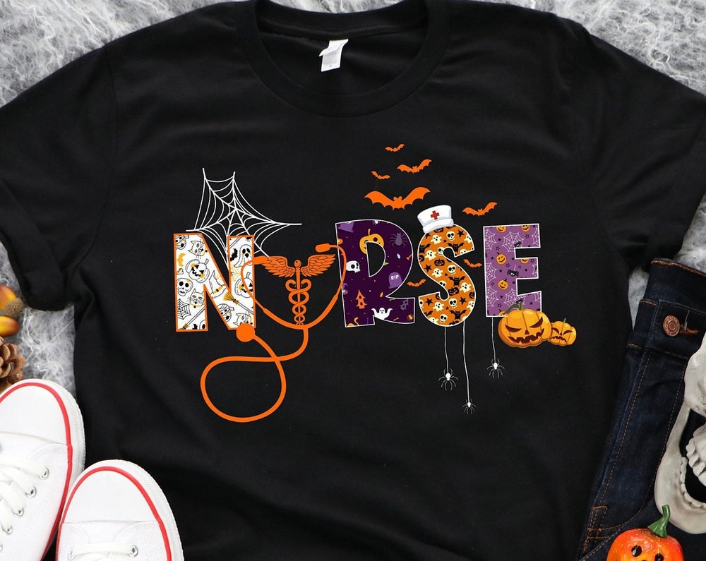 Halloween Nurse shirt,Halloween Nursing Shirt, Nurse Fall Shirt, Nurse Halloween, Nursing Tee, Halloween Shirt, Halloween Shirt  - Teedreams Fashion