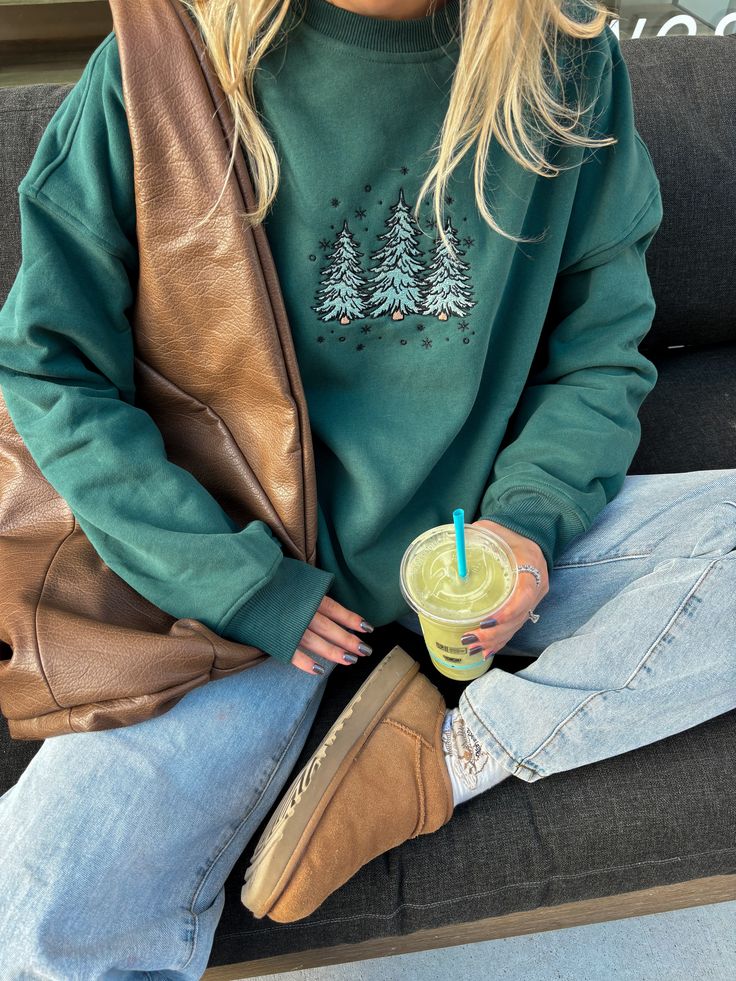 Winter Green Christmas Tree Embroide &hellip;