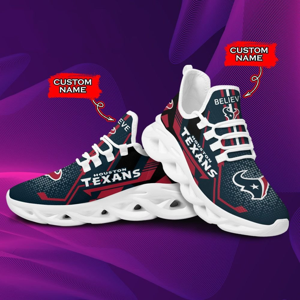 Houston Texans Personalized Clunky Sneaker Max Soul Shoes MS5968