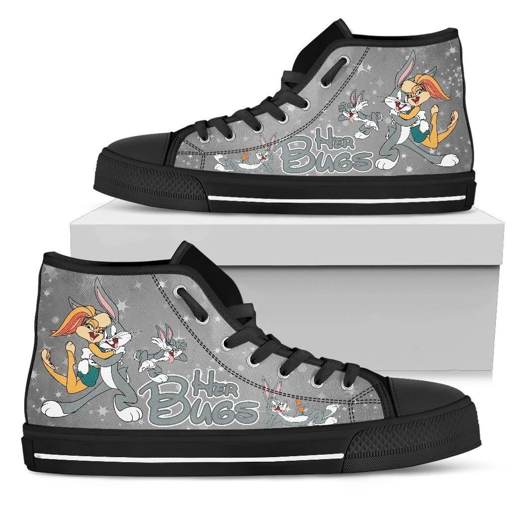 Her Bugs His Lola Sneakers Couple Bunny High Top Shoes High Top Shoes Va95 Moderndaydecors