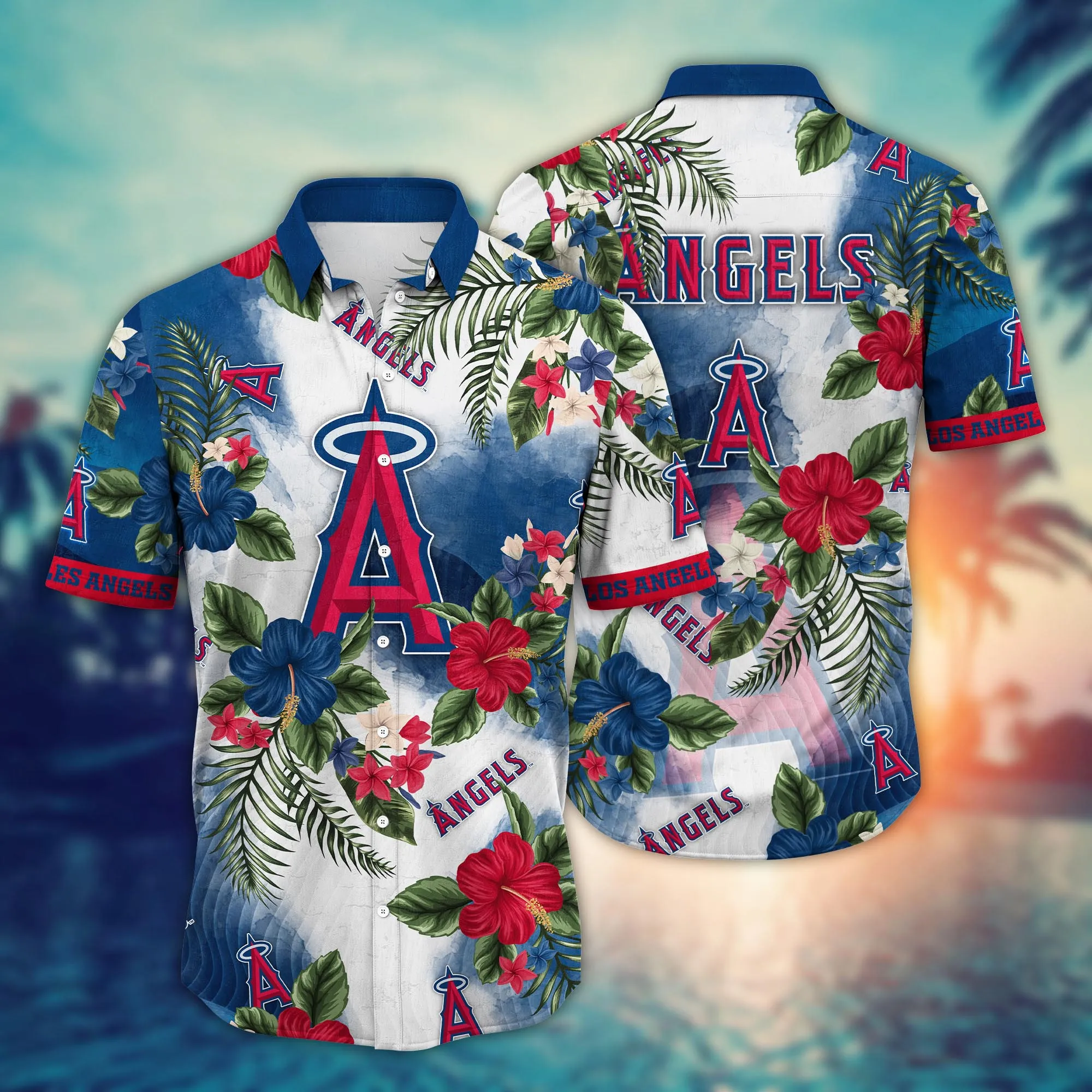 Los Angeles Angels Mlb Hawaiian Shirt Heatwavetime Aloha Shirt