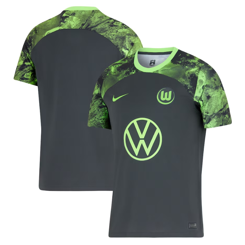 Vfl Wolfsburg Away Shirt 2023-24 Custom Jersey – Black