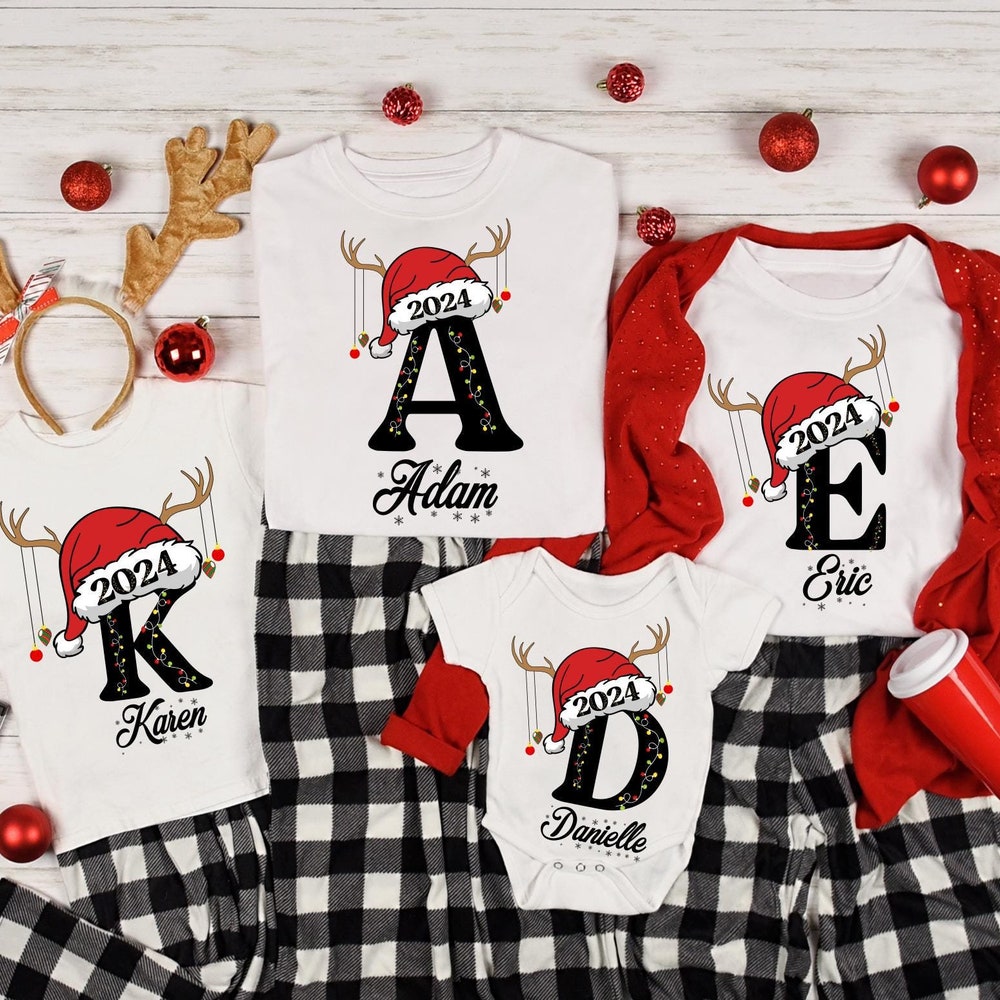 Custom Christmas Family Name 2024 Shirt, Christmas 2024 Shirt, Christmas Family Pajamas, Christmas Shirts, Personalized Christmas Shirt Designs That Speak Your Mind