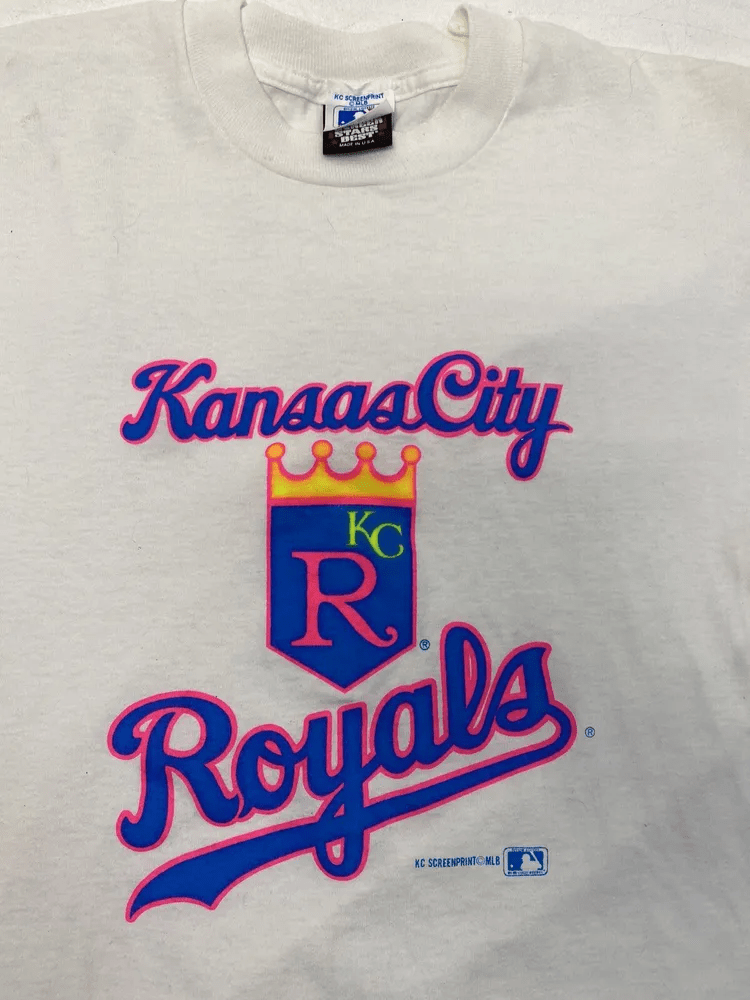 Vintage Kansas City Royals T Shirt 80S Screen Stars Baseball L