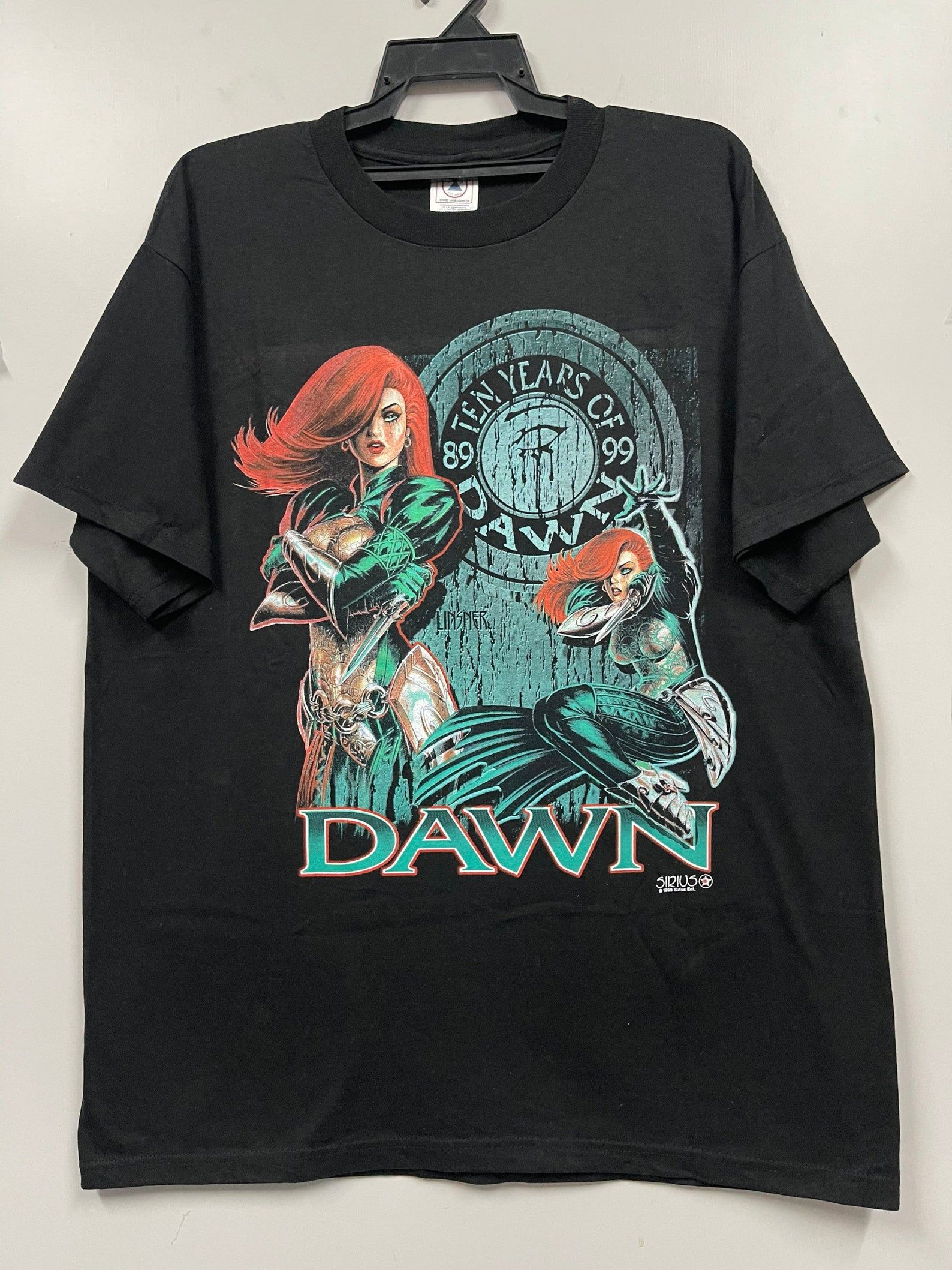 Vintage 1999 Dawn Linsner Serius Comic American Shirt 90S