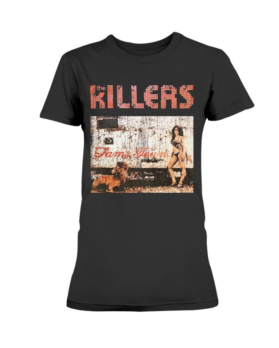 The Killers Sam S Town Hot Fuss Tour Concert Merch Alternative Indie Rock Roll Vintage Bootleg Ladies T Shirt 211101