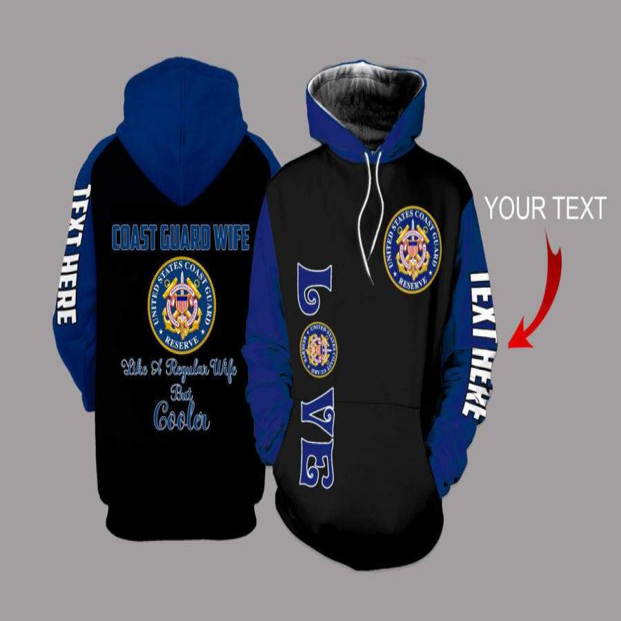 Coast Guard Wife Personalized US Unisex Size Hoodie New Hoodies