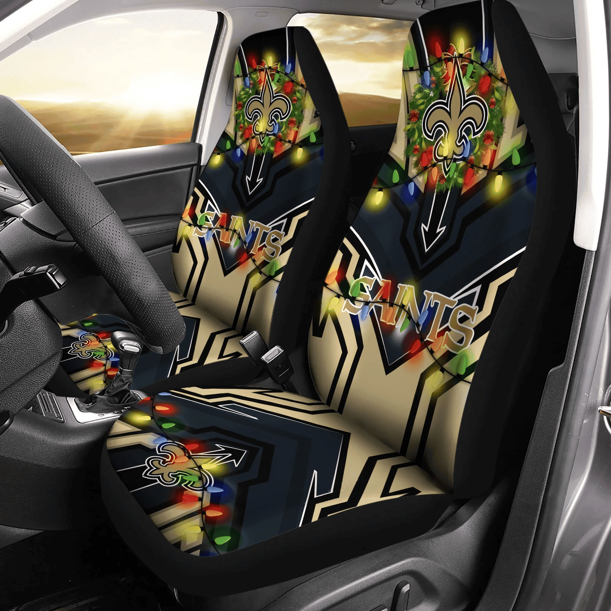 New Orleans Saints Car Seat Cover Set CSC7811