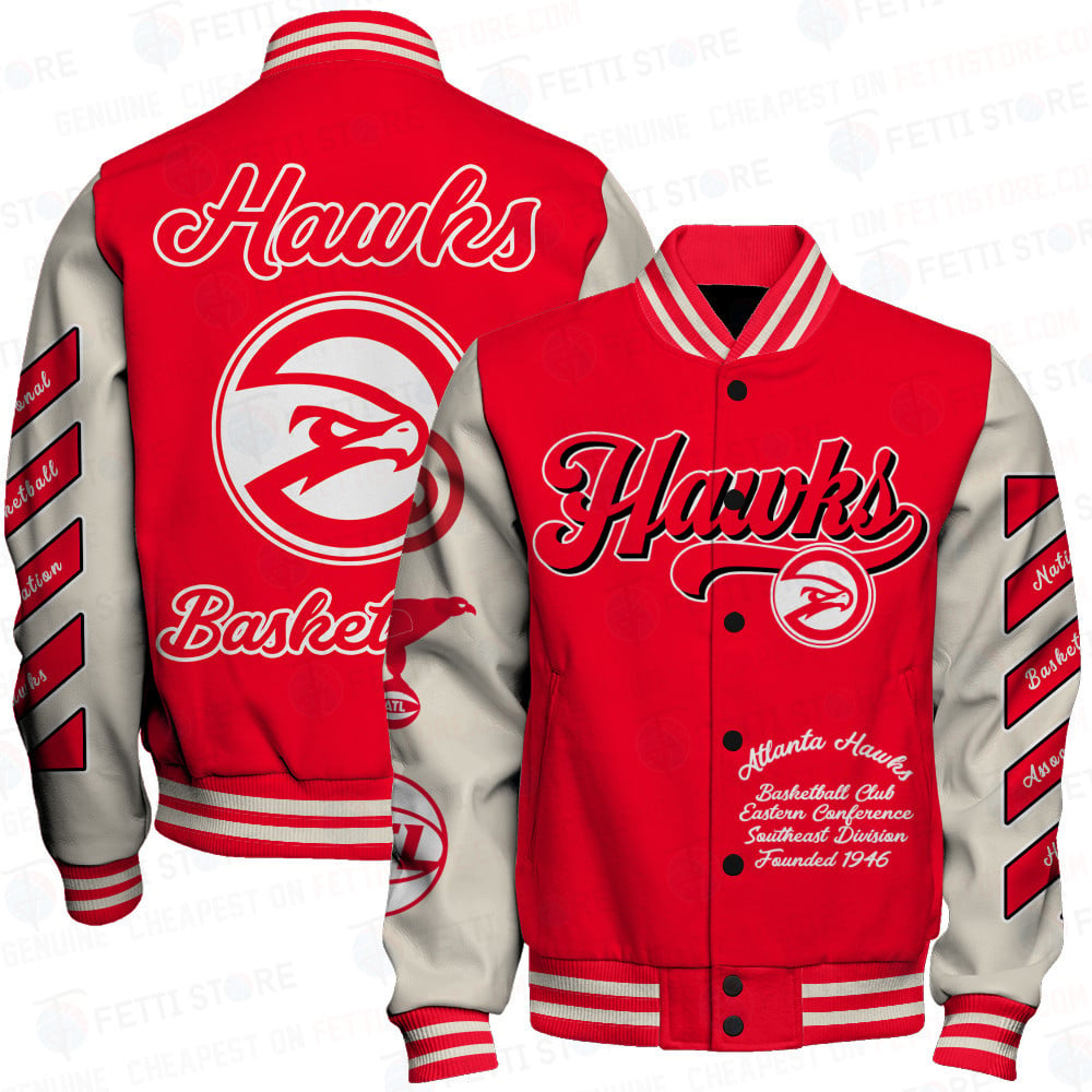 Atlanta Hawks National Basketball Association AOP Varsity Jacket SFAT Ver 01