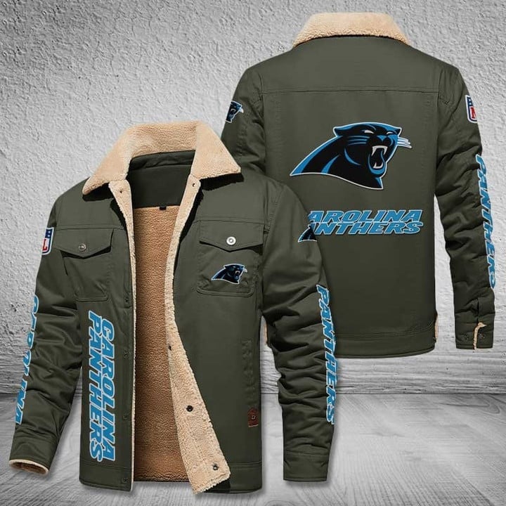 Carolina Panthers NFL Stand Collar Jacket