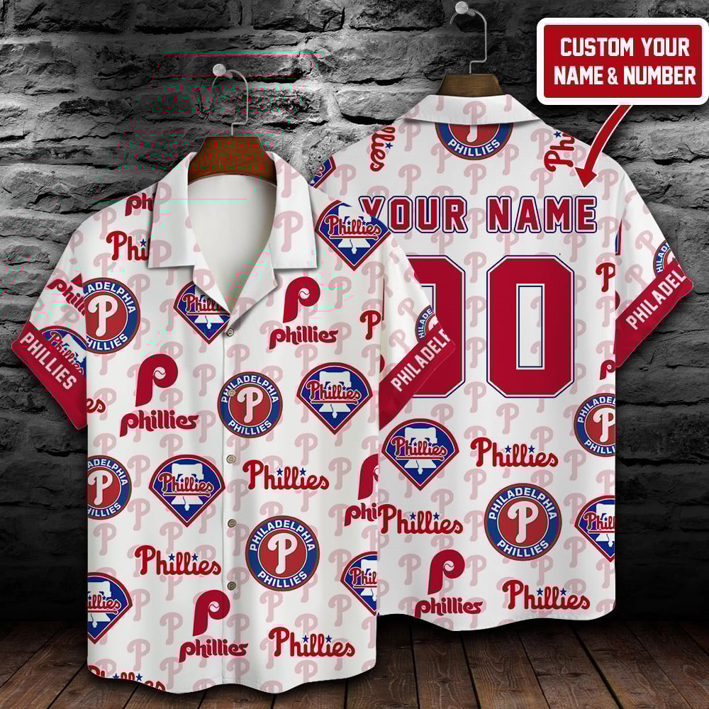 Philadelphia Phillies Mlb Custom Summer 3D Hawaiian Shirt