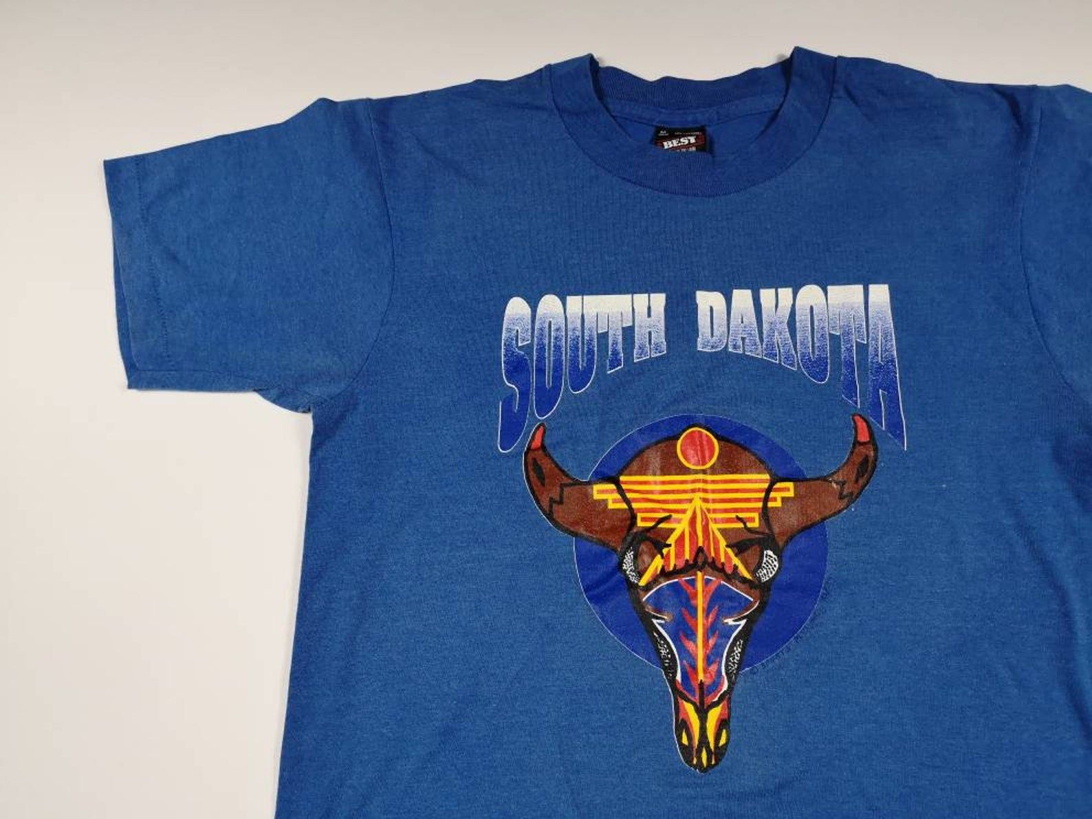 Vintage 1994 South Dakota Paper Thin T-Shirt Made In Usa