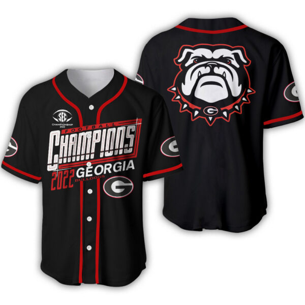 Georgia Bulldogs Sec Champions 2025 Jersey Ver 1