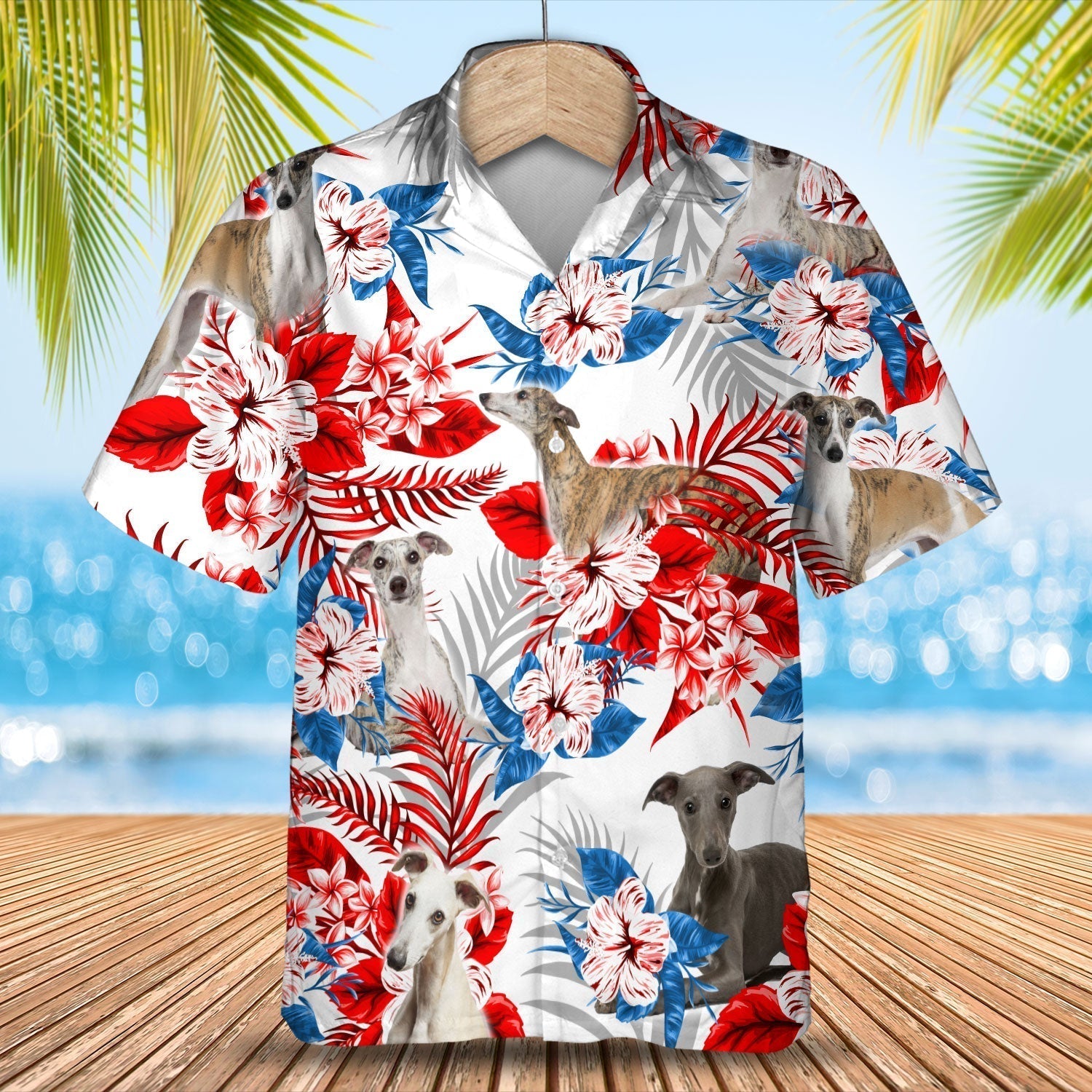 Whippet Hawaiian Shirt – Gift For Summer, Summer Aloha Shirt, Hawaiian Shirt For Men And Women