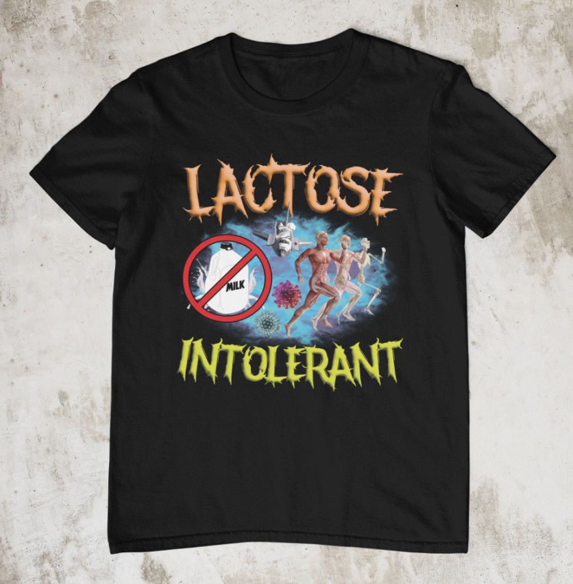 Lactose Intolerant Outfit Tee   Dietary Awareness T Shirt