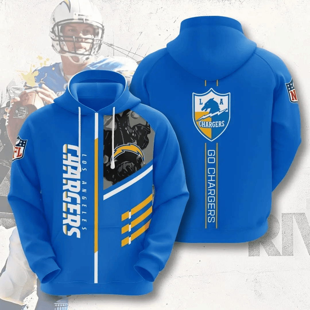 Los Angeles Chargers Sport-Team Go Chargers 3D Hoodie  Aop Shirt