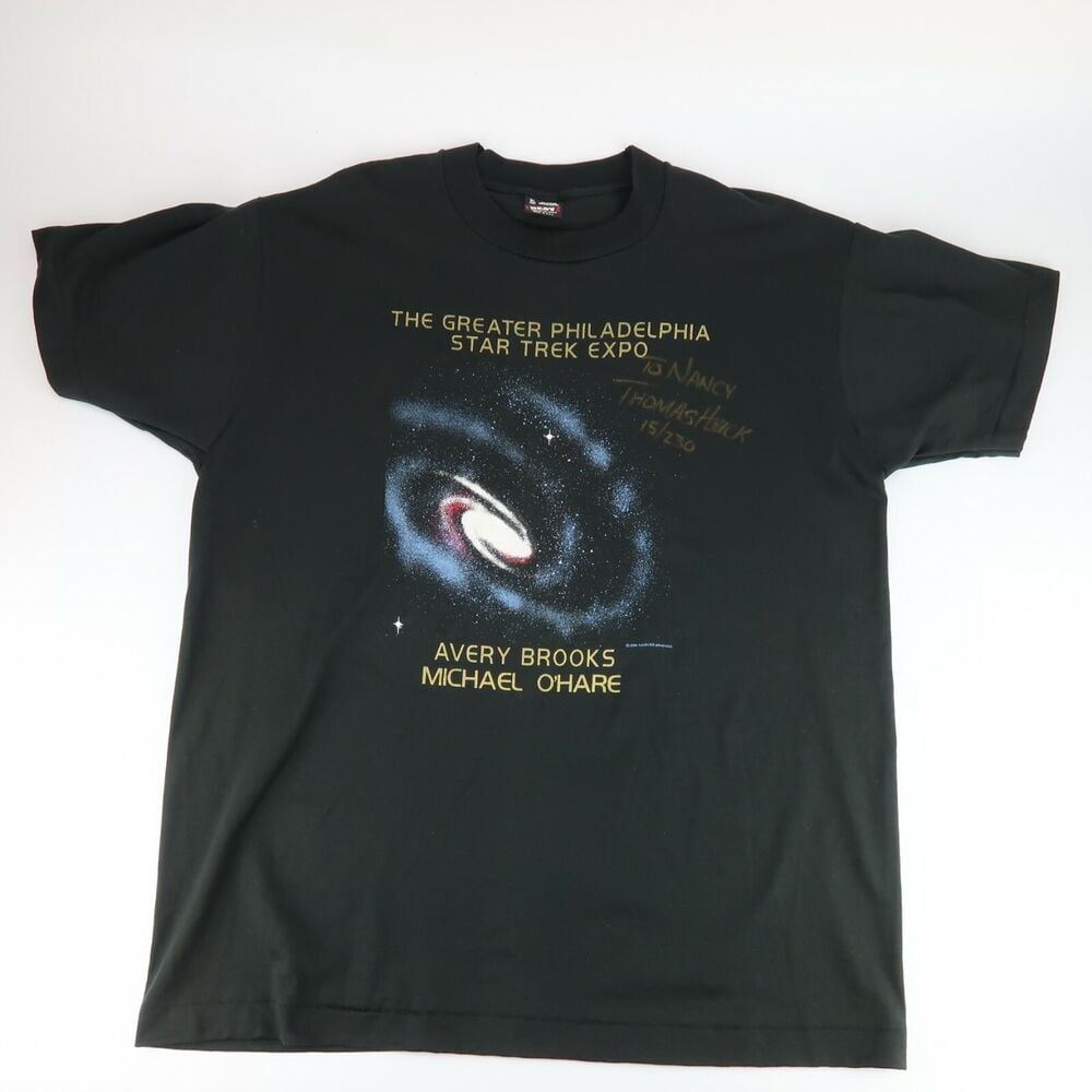 Vintage 90S Star Trek Expo Philadelphia Signed T Shirt L